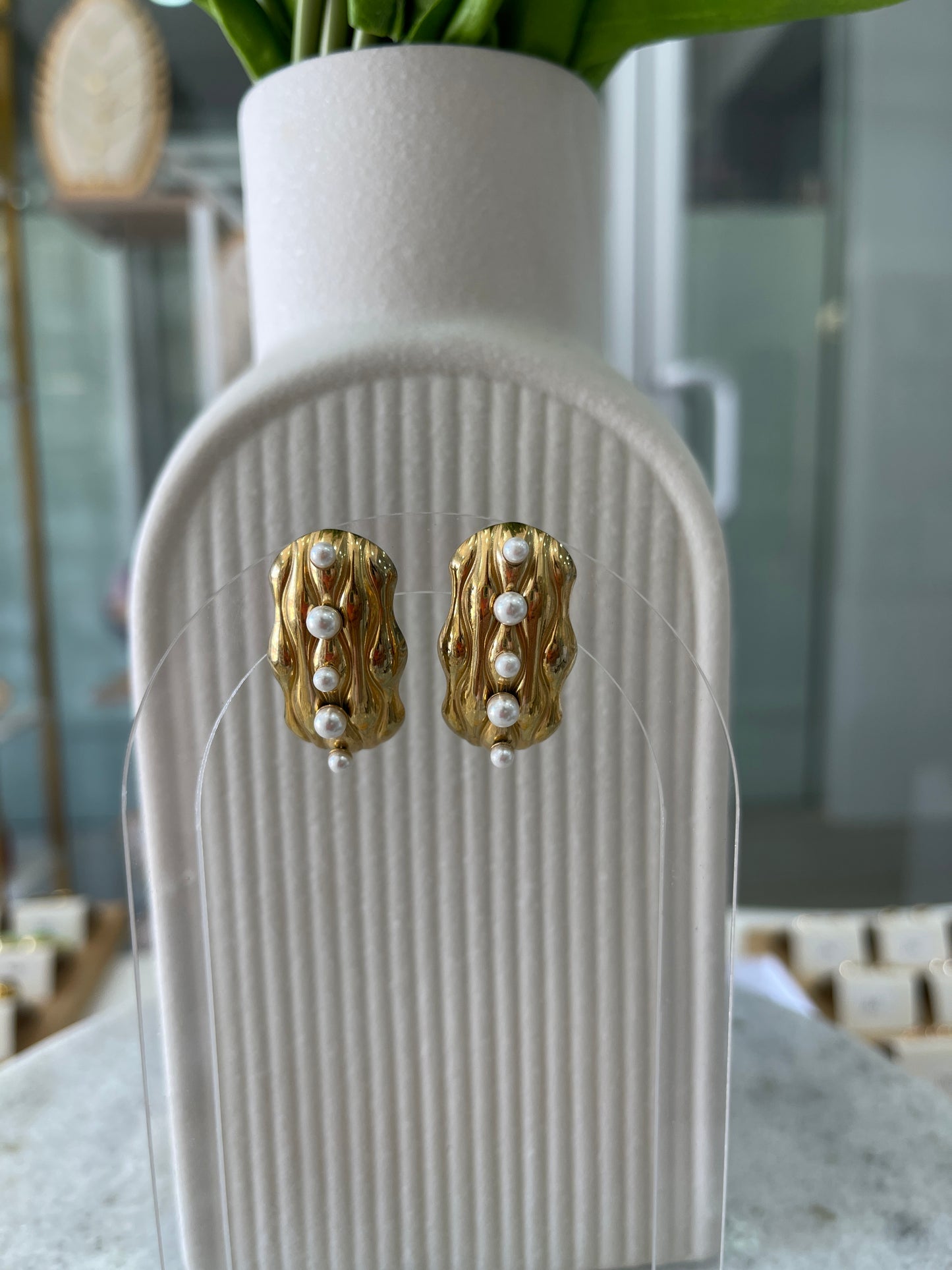 PENDIENTES GRANDES DE PERLAS