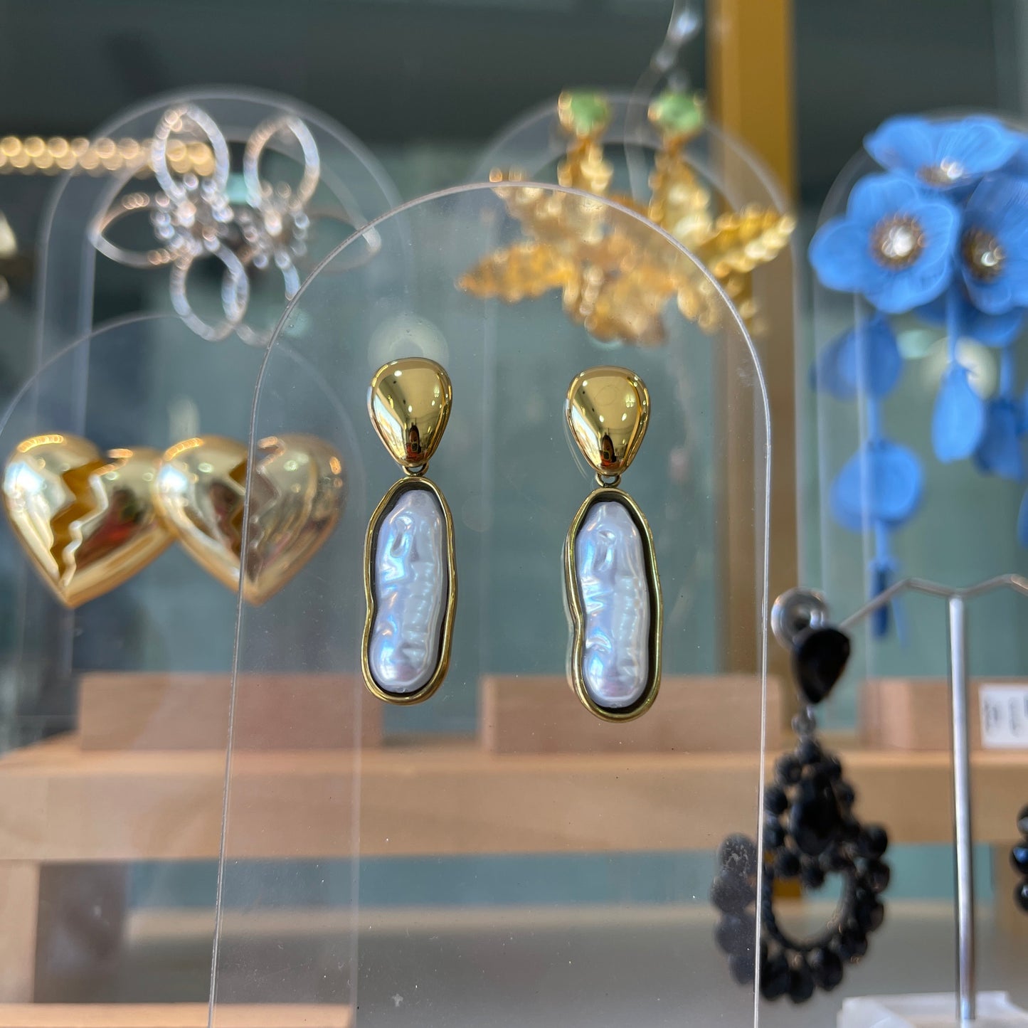 PENDIENTES LARGOS PERLA