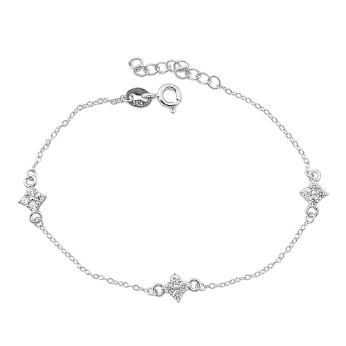 PULSERA DE PLATA CON CIRCONITAS CÚBICAS