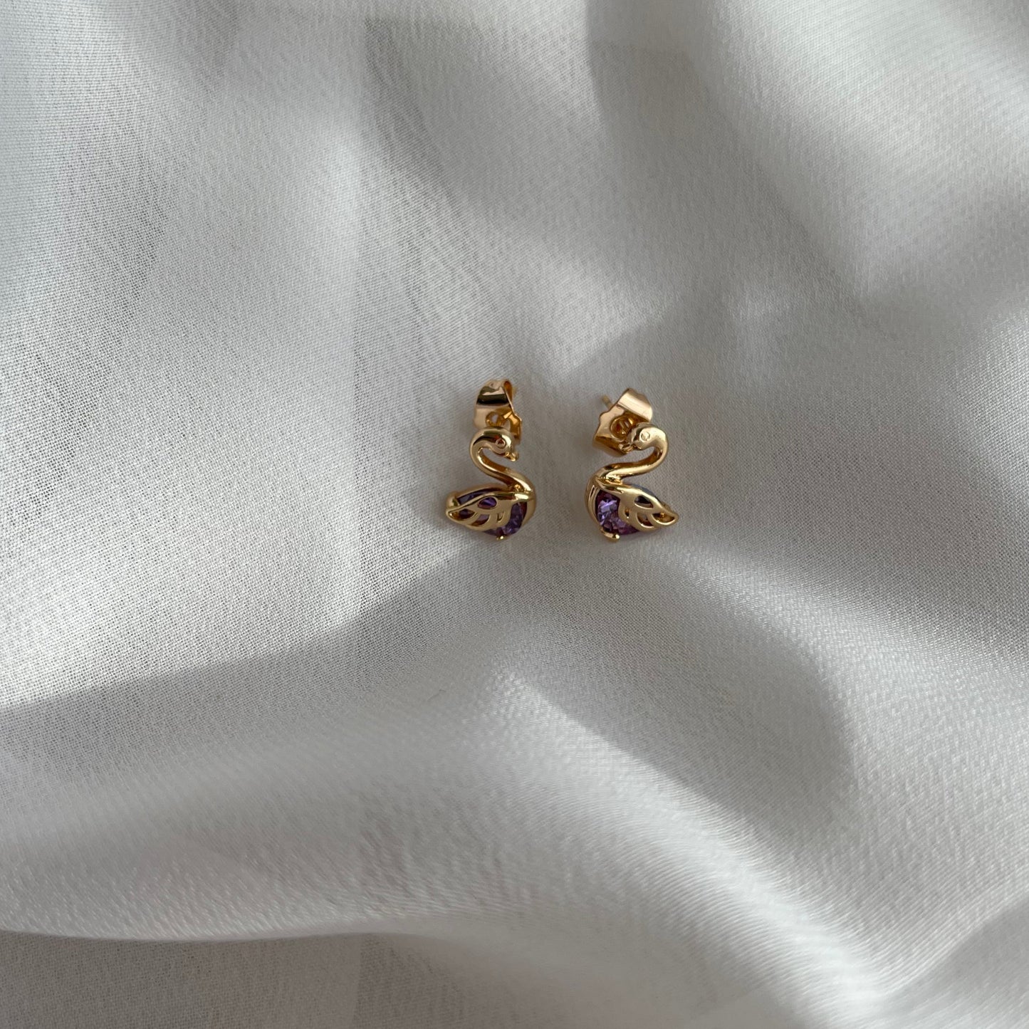 PENDIENTES PEQUEÑOS CISNE