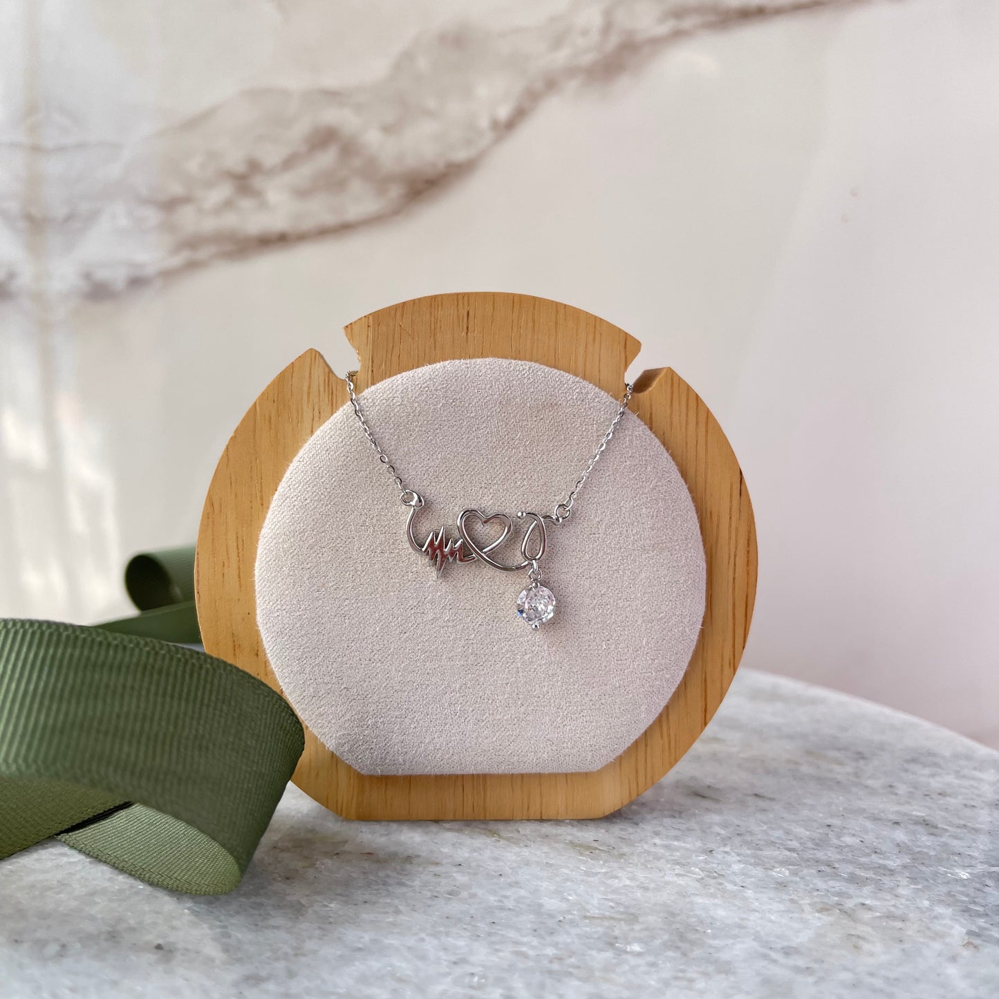 COLLAR DE PLATA - LATIDO DEL CORAZÓN