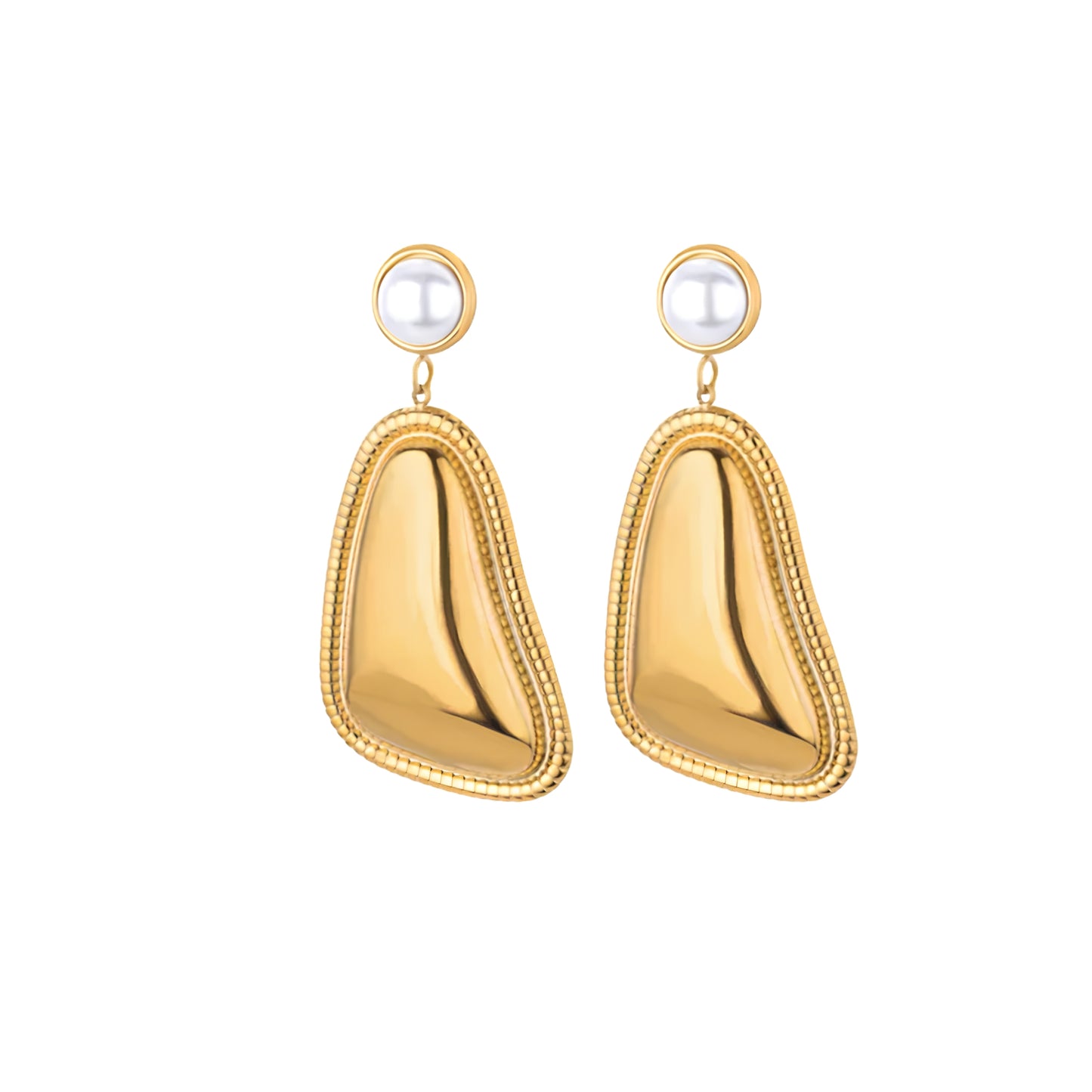 ARETES DE PERLAS COLGANTES