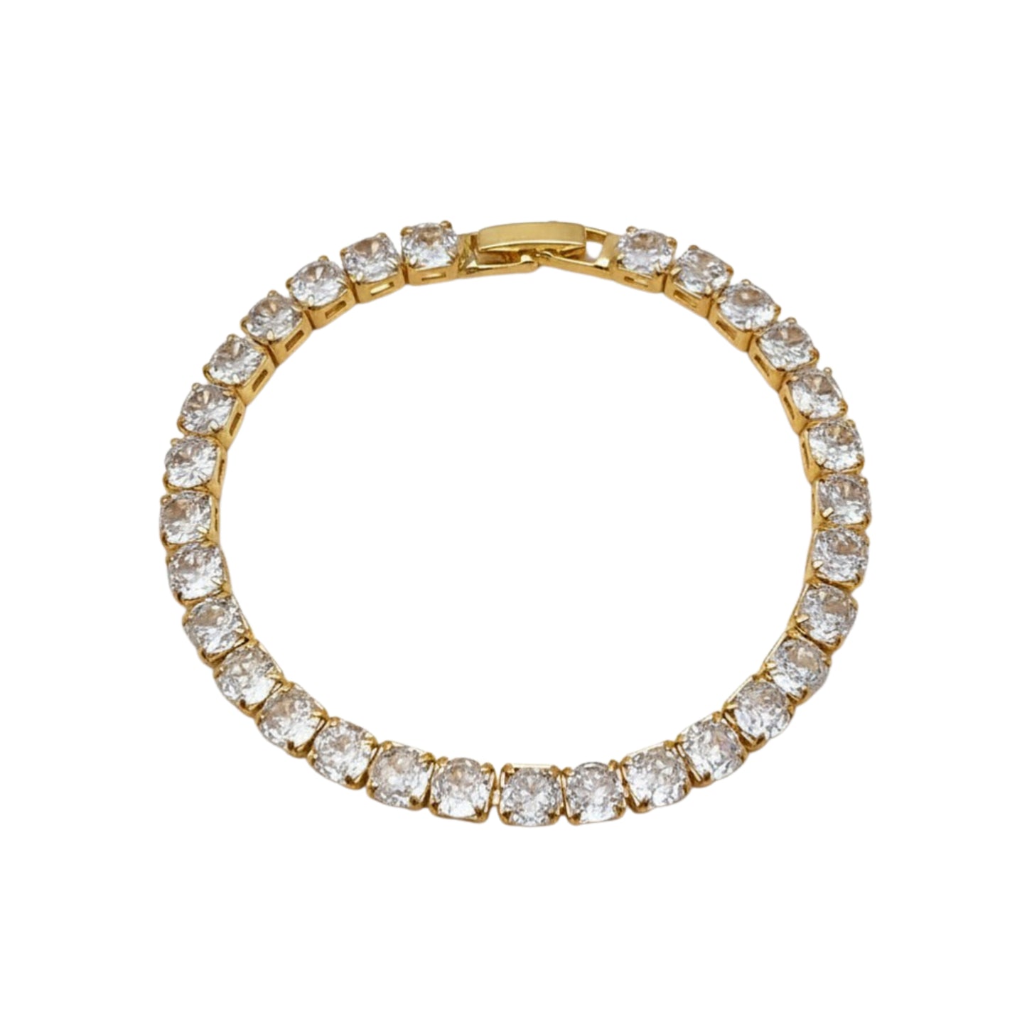 PULSERA DE TENNIS ORO LAMINADO