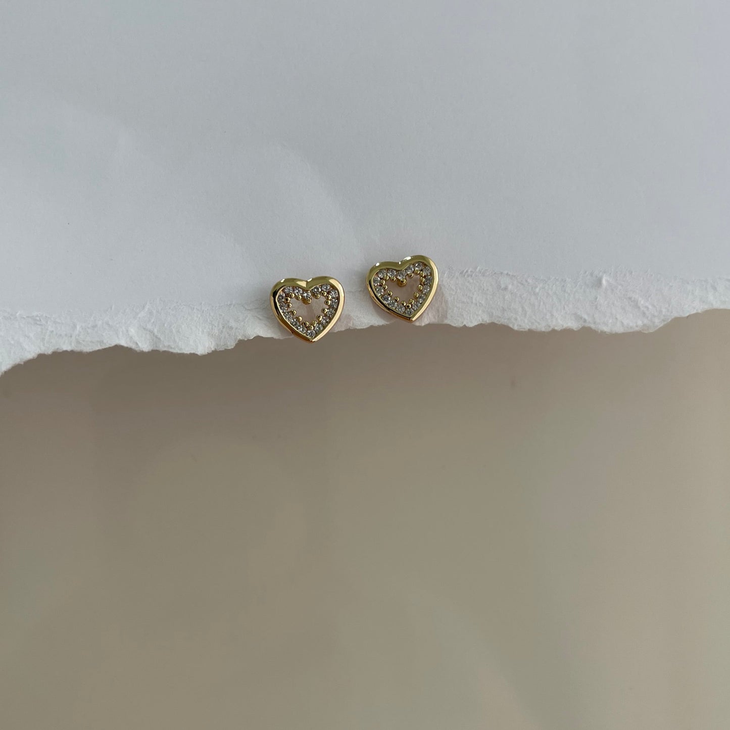 PENDIENTES CORAZON MICRO PAVE