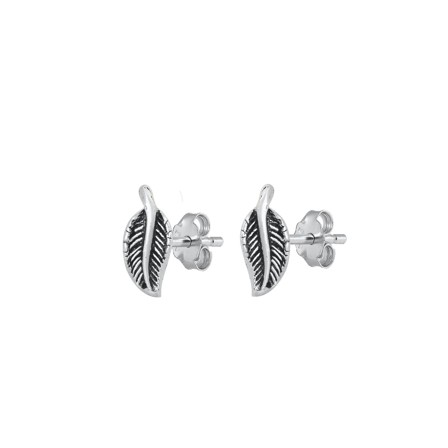 PENDIENTES DE PLATA CON FORMA DE HOJAS