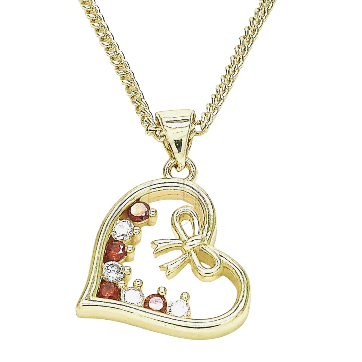 COLLAR CORAZON Y LAZO