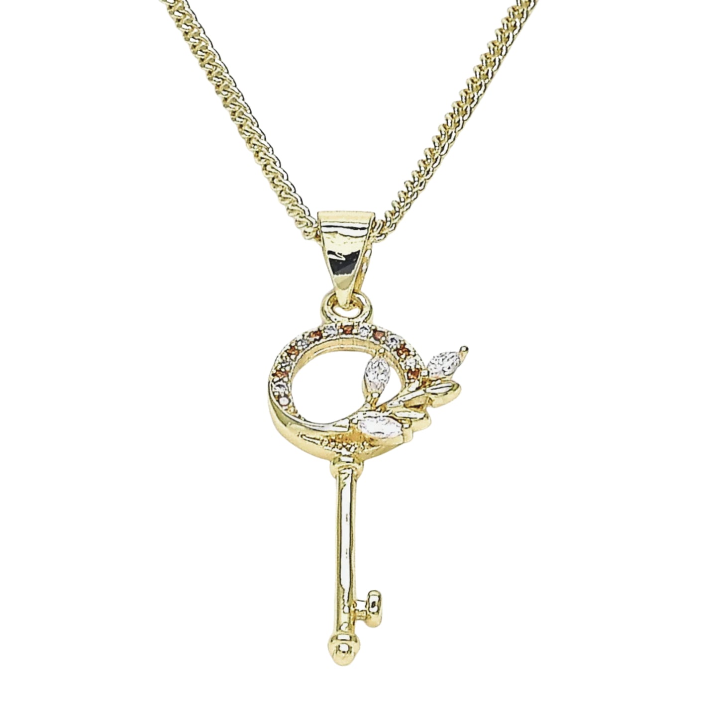 CADENA DE LLAVE Y OJA