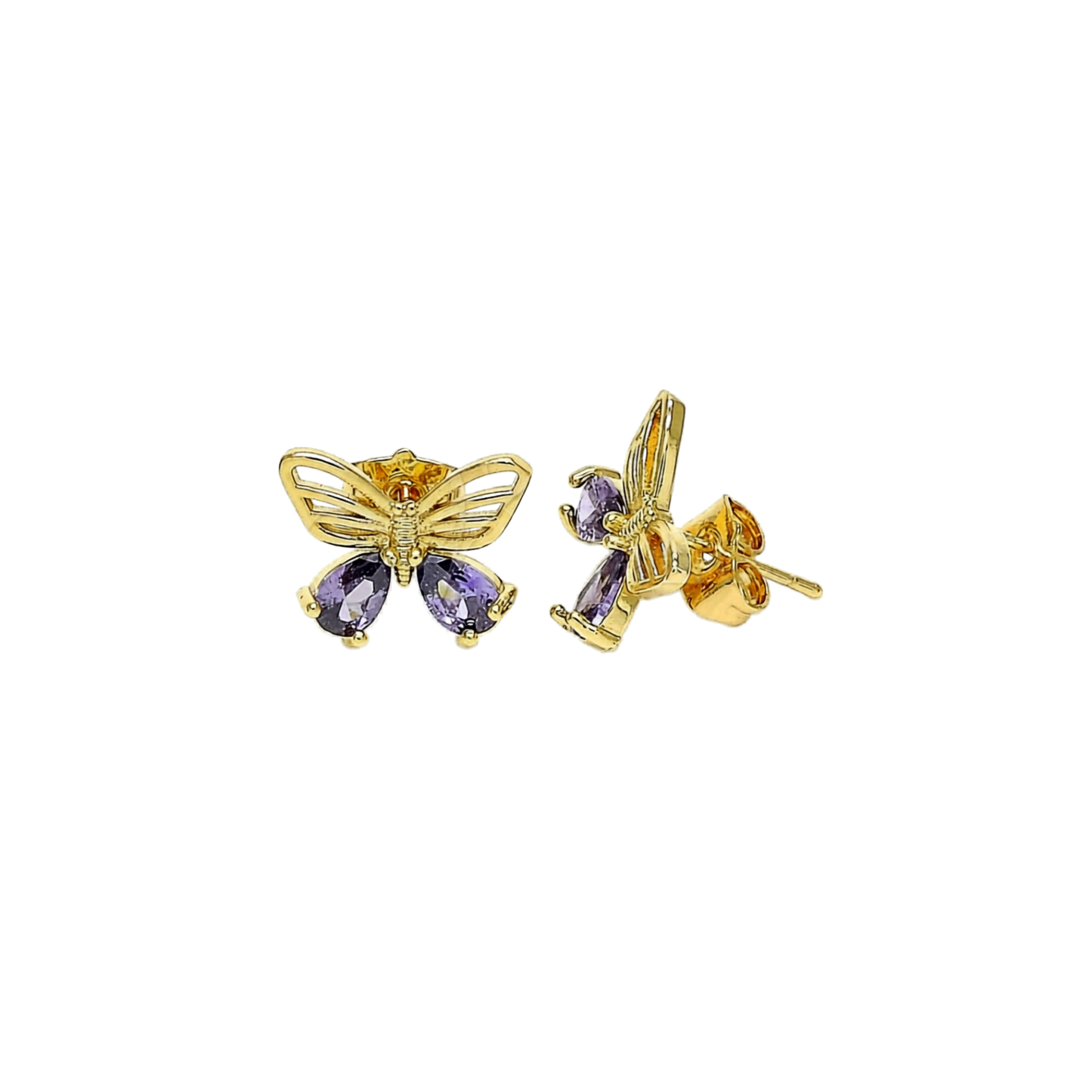 ARITOS MARIPOSA AMATISTA