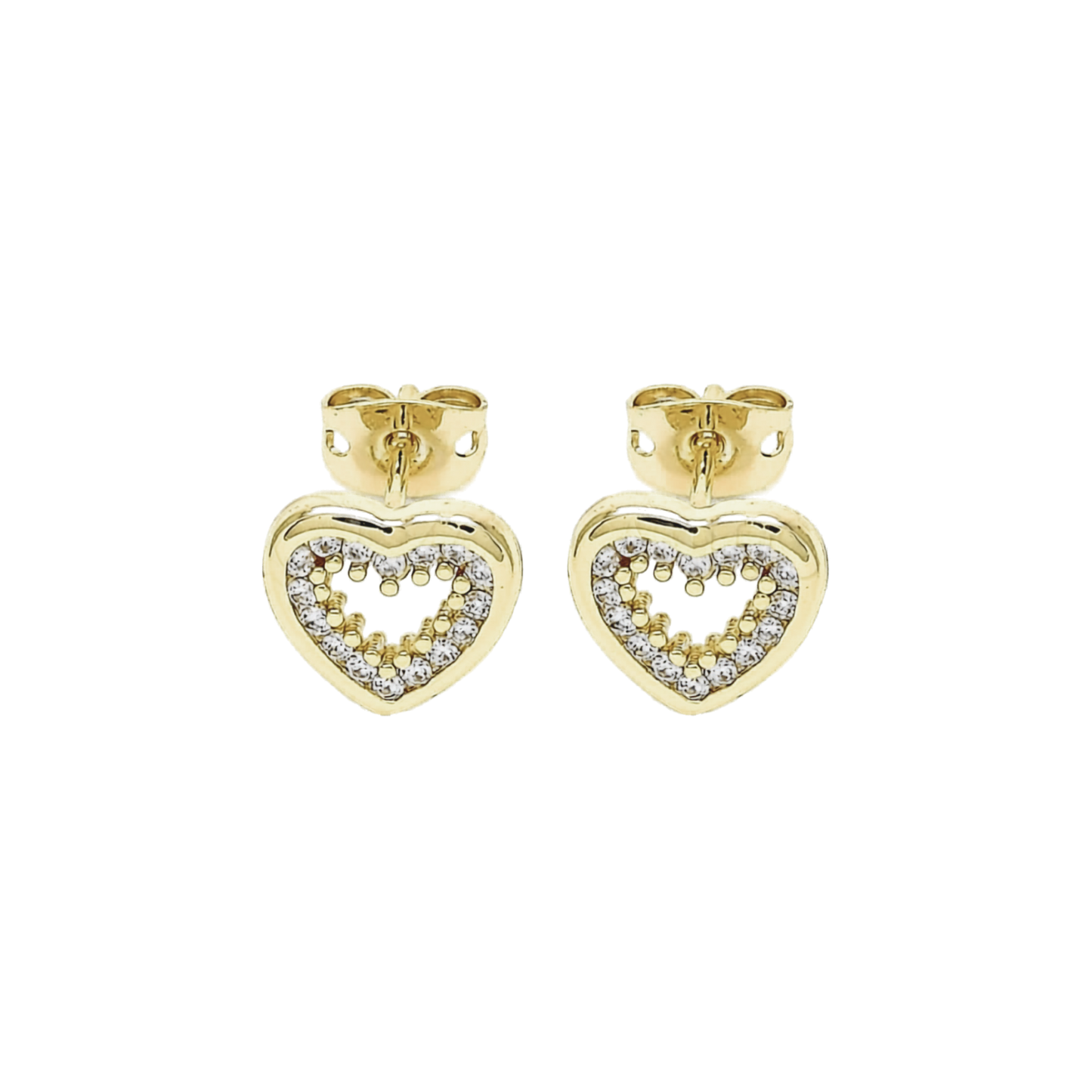 PENDIENTES CORAZON MICRO PAVE