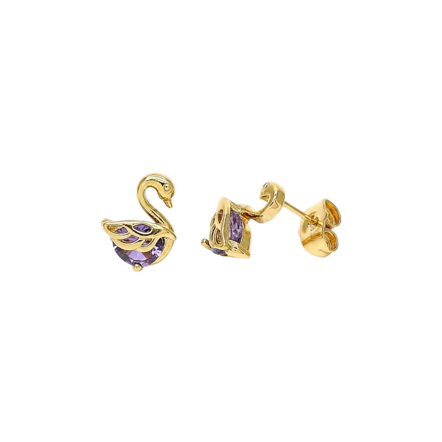 PENDIENTES PEQUEÑOS CISNE