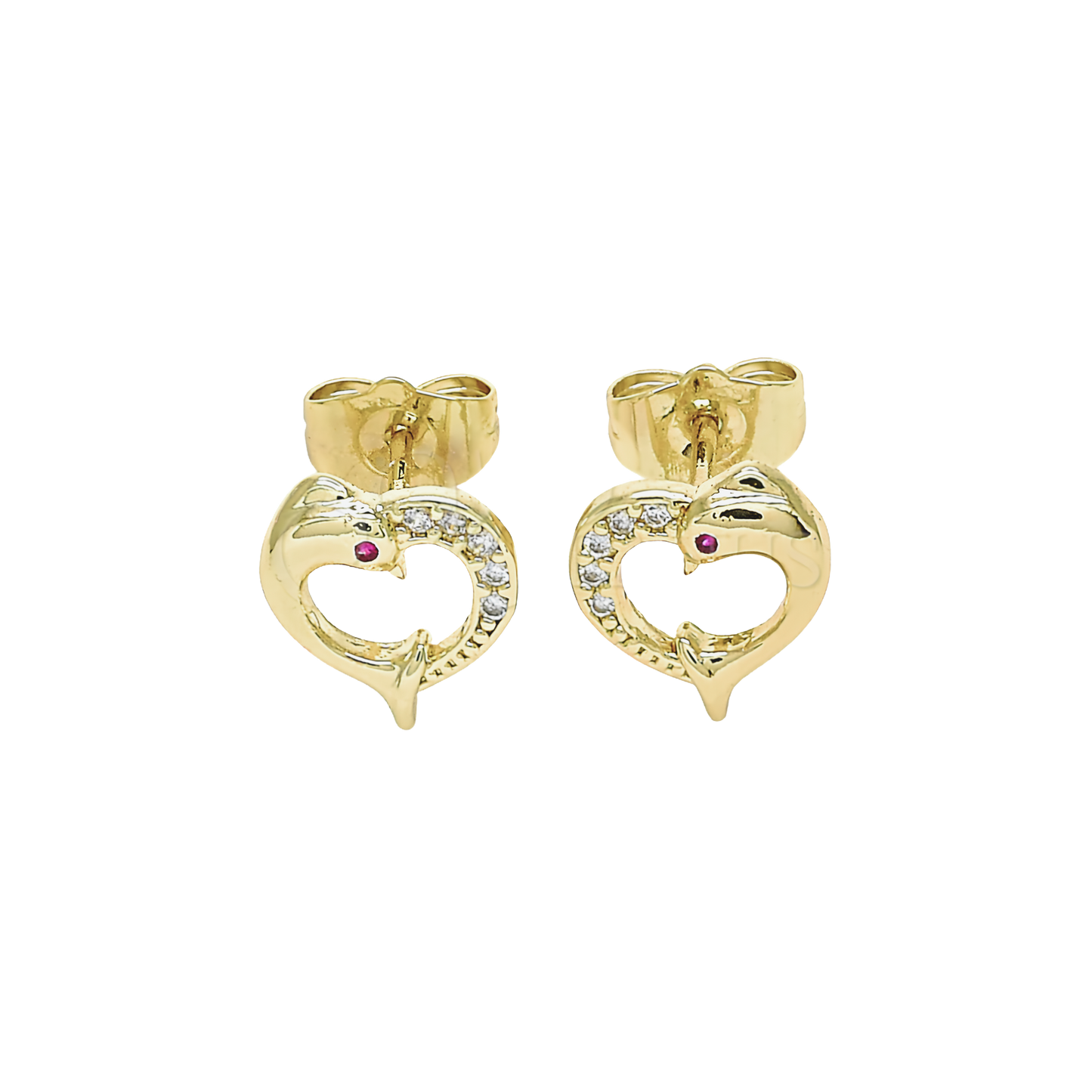 PENDIENTES DELFIN Y CIRCONIA