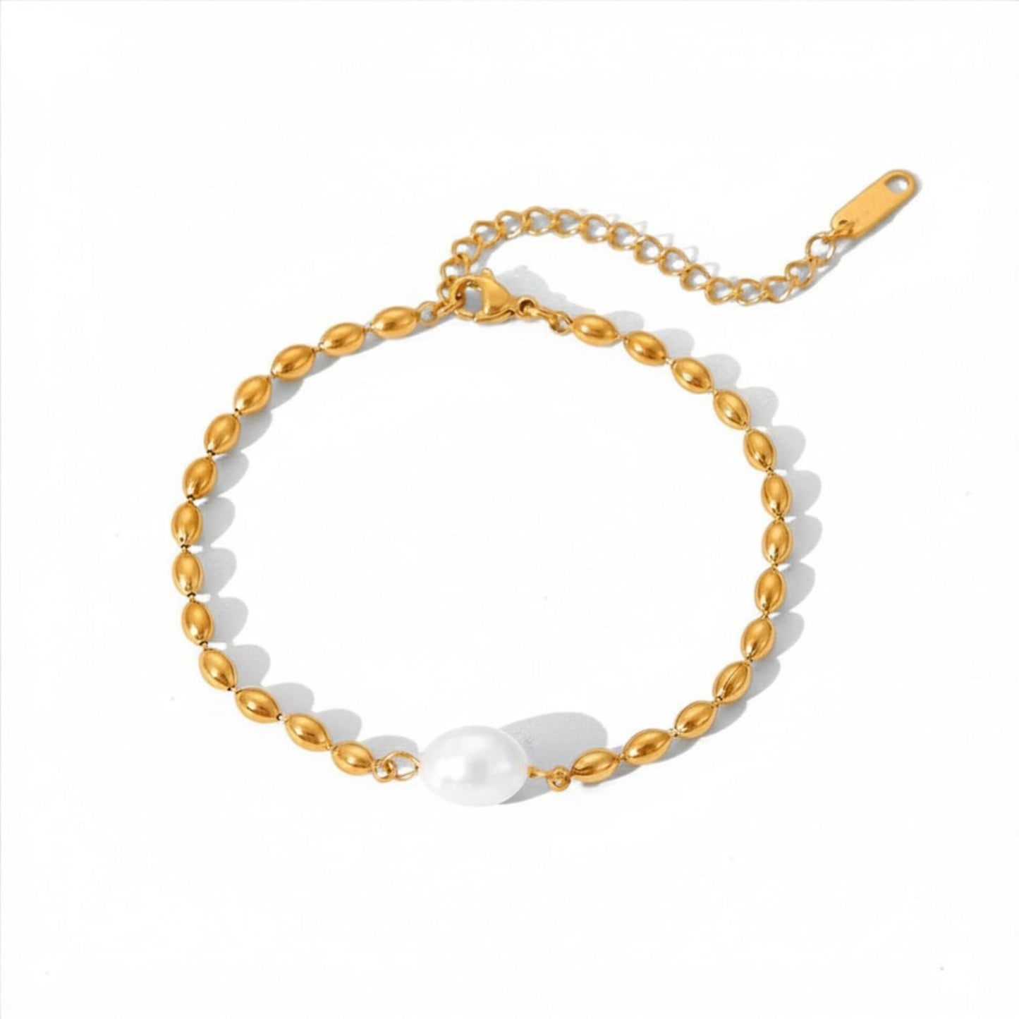 PULSERA BOLITAS Y PERLA