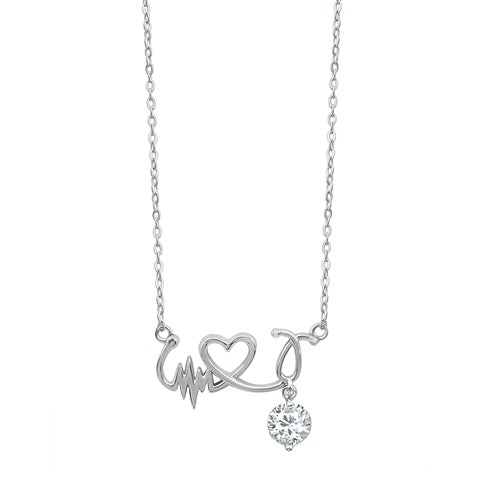 COLLAR DE PLATA - LATIDO DEL CORAZÓN